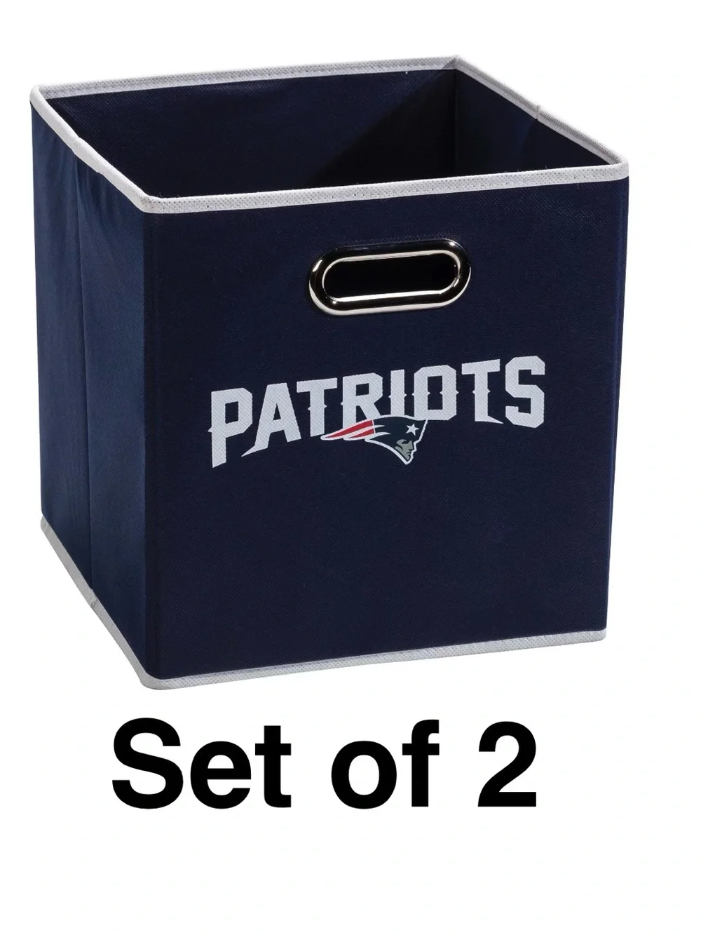 New England Patriots Collapsible Storage Bin Franklin Sports NFL Football